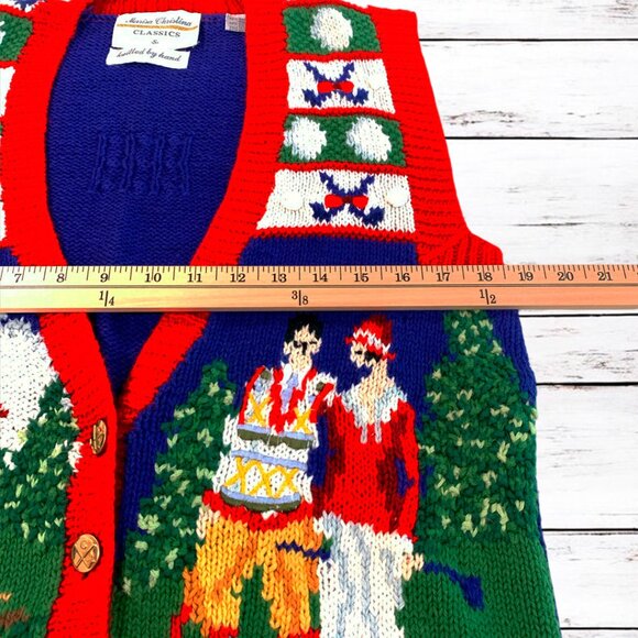 Marisa Christina Colorful Golf Knit Pullover Sleeveless Women' VTG Sweater Sz S - Picture 7 of 7